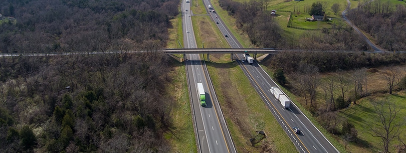 I-81 aerial - Strasburg, Virginia I-81 aerial - Strasburg, Virginia